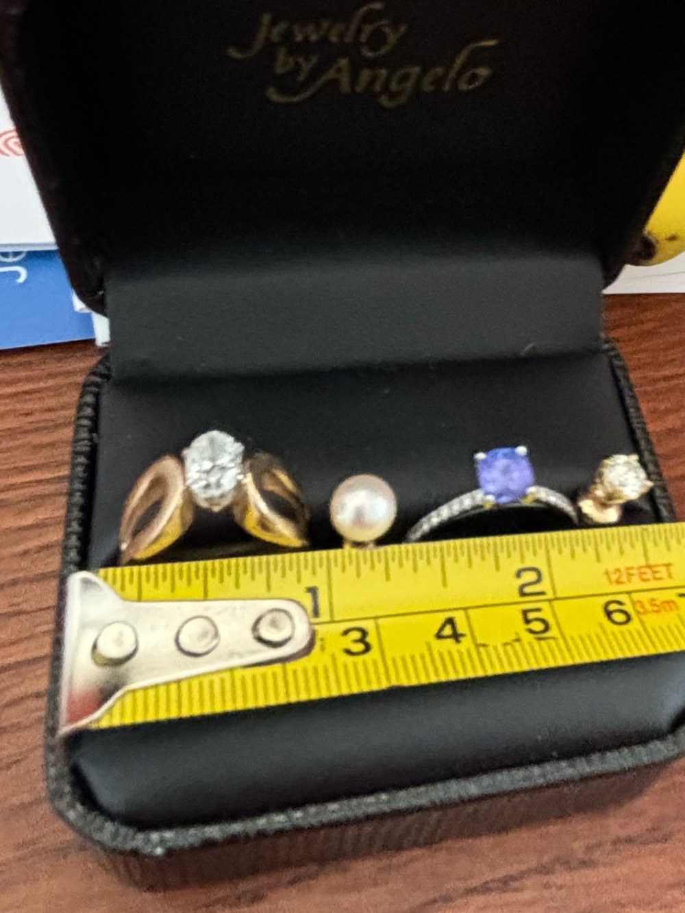 Elegant Pearl Earring with Gold stud & safety clasp. - Picture 8 of 9